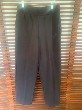 Puma Black Sweatpants with Subtle Logo